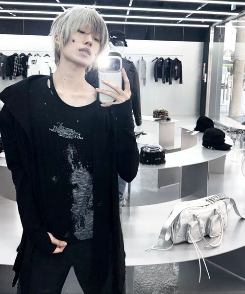 LECYTO（レシト）の「Splatter Error Vintage T-Shirt_[Black]（Tシャツ/カットソー・レディース・その他・FREE）」の2枚目の写真