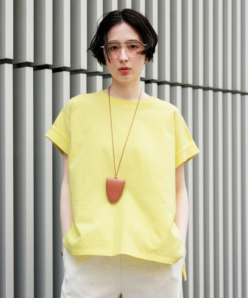 GEORGE'S(ジョージズ)の「ロールアップスリーブT(Tシャツ/カットソー・レディース・チャコールグレー/オフホワイト/イエロー/ブラック/イエロー系その他2・FREE)」の17枚目の写真