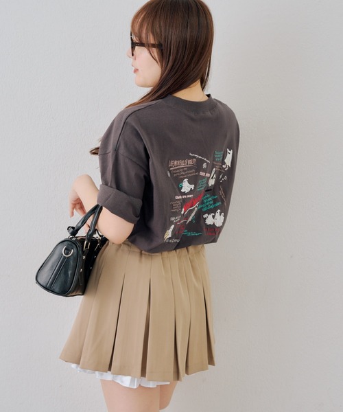 Another Branch olive des olive（アナザーブランチオリーブデオリーブ）の「【人気シリーズ！】オバケ刺繍Tシャツ（Tシャツ/カットソー・レディース・オートミール/スミクロ/サックスブルー/オフホワイト・FREE）」の16枚目の写真