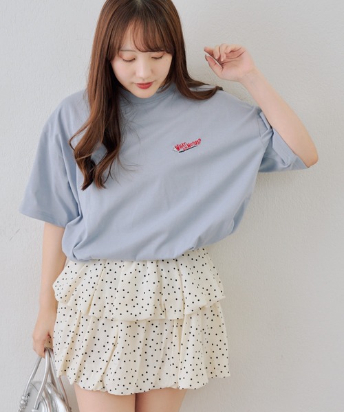 Another Branch olive des olive（アナザーブランチオリーブデオリーブ）の「【人気シリーズ！】オバケ刺繍Tシャツ（Tシャツ/カットソー・レディース・オートミール/スミクロ/サックスブルー/オフホワイト・FREE）」の22枚目の写真