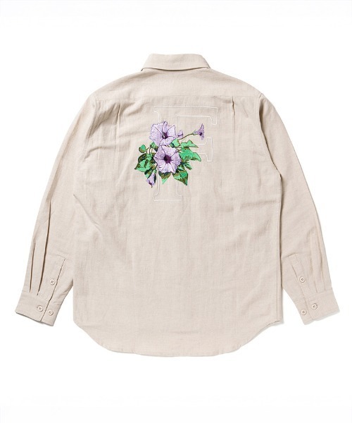 430（フォーサーティ）の「ms6482- L-S HEMP UTILITY SHIRT ミリタリーシャツ(26-080)（シャツ/ブラウス・メンズ・カーキ/ブラック/ベージュ・3/2/1/0）」の2枚目の写真