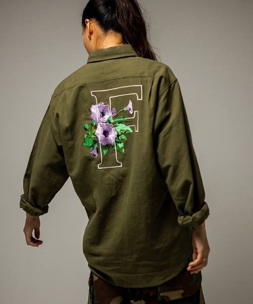 430（フォーサーティ）の「ms6482- L-S HEMP UTILITY SHIRT ミリタリーシャツ(26-080)（シャツ/ブラウス・メンズ・カーキ/ブラック/ベージュ・3/2/1/0）」の3枚目の写真