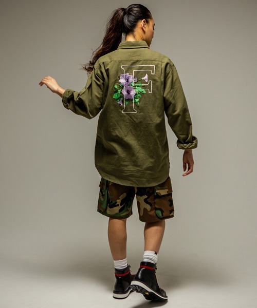 430（フォーサーティ）の「ms6482- L-S HEMP UTILITY SHIRT ミリタリーシャツ(26-080)（シャツ/ブラウス・メンズ・カーキ/ブラック/ベージュ・3/2/1/0）」の8枚目の写真