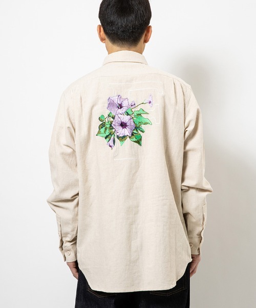 430（フォーサーティ）の「ms6482- L-S HEMP UTILITY SHIRT ミリタリーシャツ(26-080)（シャツ/ブラウス・メンズ・カーキ/ブラック/ベージュ・3/2/1/0）」の11枚目の写真