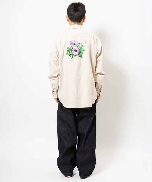 430（フォーサーティ）の「ms6482- L-S HEMP UTILITY SHIRT ミリタリーシャツ(26-080)（シャツ/ブラウス・メンズ・カーキ/ブラック/ベージュ・3/2/1/0）」の14枚目の写真