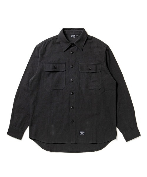 430（フォーサーティ）の「ms6482- L-S HEMP UTILITY SHIRT ミリタリーシャツ(26-080)（シャツ/ブラウス・メンズ・カーキ/ブラック/ベージュ・3/2/1/0）」の15枚目の写真