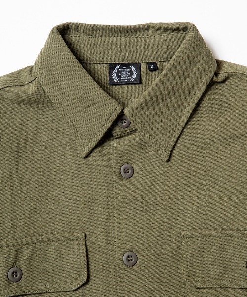 430（フォーサーティ）の「ms6482- L-S HEMP UTILITY SHIRT ミリタリーシャツ(26-080)（シャツ/ブラウス・メンズ・カーキ/ブラック/ベージュ・3/2/1/0）」の19枚目の写真