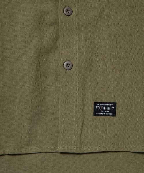 430（フォーサーティ）の「ms6482- L-S HEMP UTILITY SHIRT ミリタリーシャツ(26-080)（シャツ/ブラウス・メンズ・カーキ/ブラック/ベージュ・3/2/1/0）」の20枚目の写真