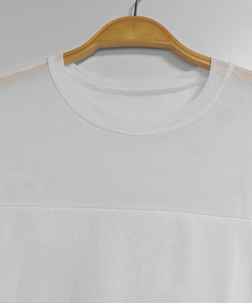 ONEP STAR(ワンピスター)の「メッシュ切り替えトップス(Tシャツ/カットソー・レディース・ブラック/ダークブラウン/ホワイト・X-LARGE/LARGE/MEDIUM)」の18枚目の写真