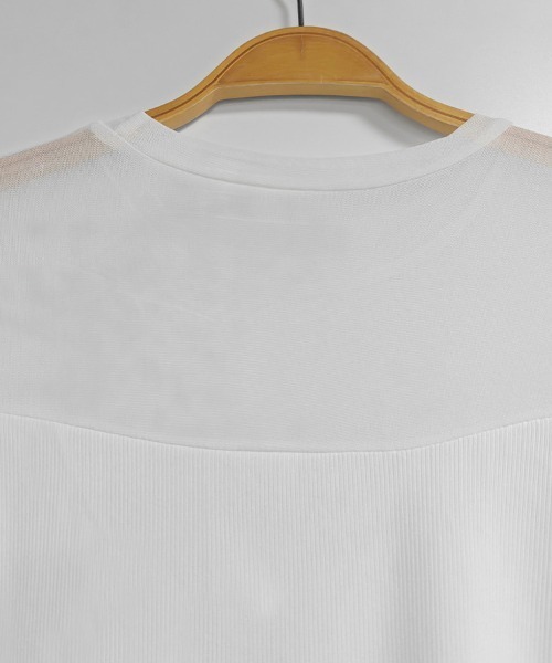ONEP STAR(ワンピスター)の「メッシュ切り替えトップス(Tシャツ/カットソー・レディース・ブラック/ダークブラウン/ホワイト・X-LARGE/LARGE/MEDIUM)」の21枚目の写真