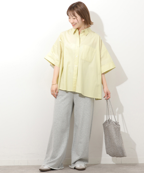 JOURNAL STANDARD relume（ジャーナルスタンダード　レリューム）の「コットンブロード Aラインシャツ（シャツ/ブラウス・レディース・イエロー/ブルー系その他/ホワイト・FREE）」の20枚目の写真