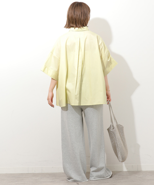 JOURNAL STANDARD relume（ジャーナルスタンダード　レリューム）の「コットンブロード Aラインシャツ（シャツ/ブラウス・レディース・イエロー/ブルー系その他/ホワイト・FREE）」の22枚目の写真