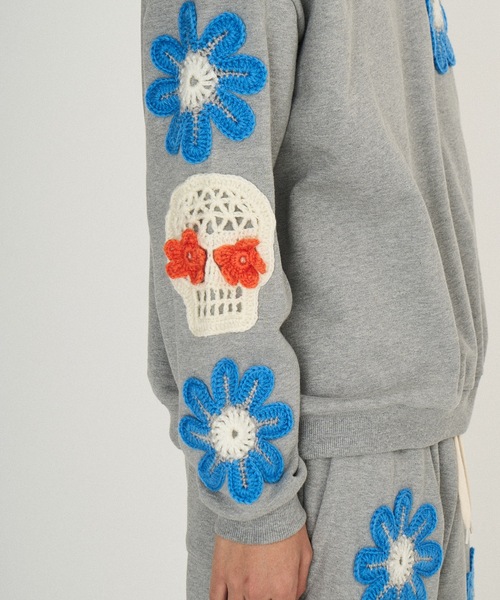 DISCOVERED(ディスカバード)の「MEXICO MOCHIEF SWEAT(スウェット・メンズ・グレー/ブラック・1/3)」の3枚目の写真