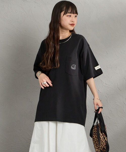 NORDISK（ノルディスク）の「[NORDISK/ノルディスク] 別注 ワンポイント刺繍 ポケットTシャツ（Tシャツ/カットソー・レディース・チャコールグレー/ブラック/ホワイト・XL/L/M/S）」の8枚目の写真