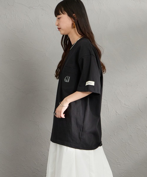 NORDISK（ノルディスク）の「[NORDISK/ノルディスク] 別注 ワンポイント刺繍 ポケットTシャツ（Tシャツ/カットソー・レディース・チャコールグレー/ブラック/ホワイト・XL/L/M/S）」の9枚目の写真