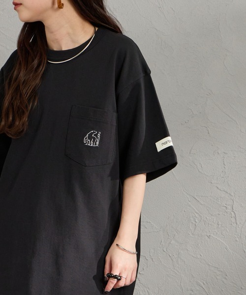 NORDISK（ノルディスク）の「[NORDISK/ノルディスク] 別注 ワンポイント刺繍 ポケットTシャツ（Tシャツ/カットソー・レディース・チャコールグレー/ブラック/ホワイト・XL/L/M/S）」の11枚目の写真