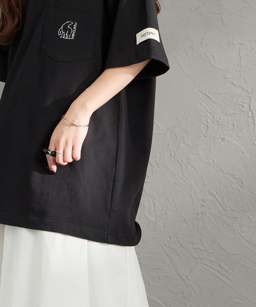 NORDISK（ノルディスク）の「[NORDISK/ノルディスク] 別注 ワンポイント刺繍 ポケットTシャツ（Tシャツ/カットソー・レディース・チャコールグレー/ブラック/ホワイト・XL/L/M/S）」の12枚目の写真