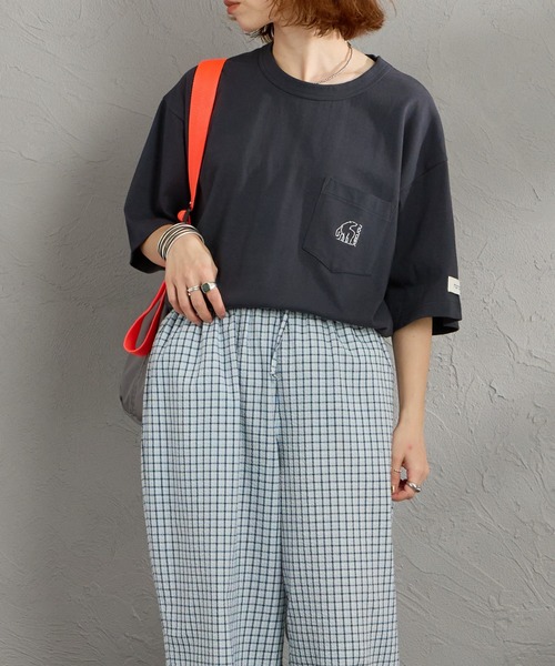 NORDISK（ノルディスク）の「[NORDISK/ノルディスク] 別注 ワンポイント刺繍 ポケットTシャツ（Tシャツ/カットソー・レディース・チャコールグレー/ブラック/ホワイト・XL/L/M/S）」の21枚目の写真