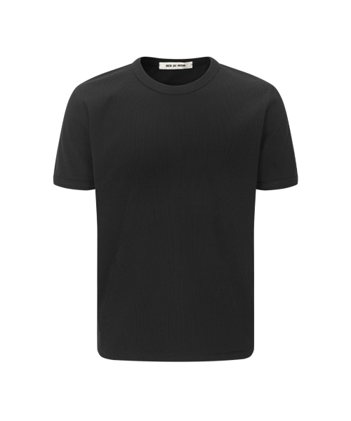 BER DE NOIR(ベールドノワール)の「リブスリムコットンTシャツ(ブラック)(Tシャツ/カットソー・メンズ・ブラック/その他・MEDIUM/LARGE)」の2枚目の写真