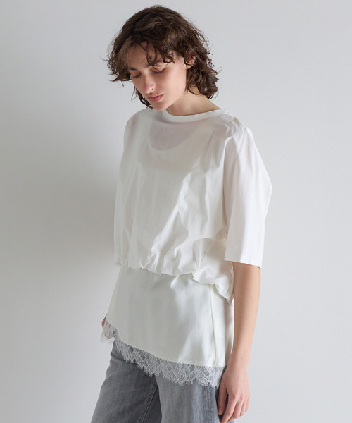 martinique（マルティニーク）の「バックオープンプルオーバー（Tシャツ/カットソー・レディース・ホワイト/ブラック/ライトベージュ・FREE）」の5枚目の写真