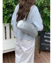 ボストンレザーショルダーバッグ