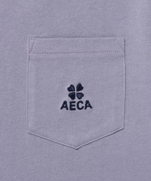 AECA(エイカ)の「EVERYDAY AECA CLOVER POCKET TEE-PURPLE(Tシャツ/カットソー・レディース・その他・M/L/XL)」の2枚目の写真