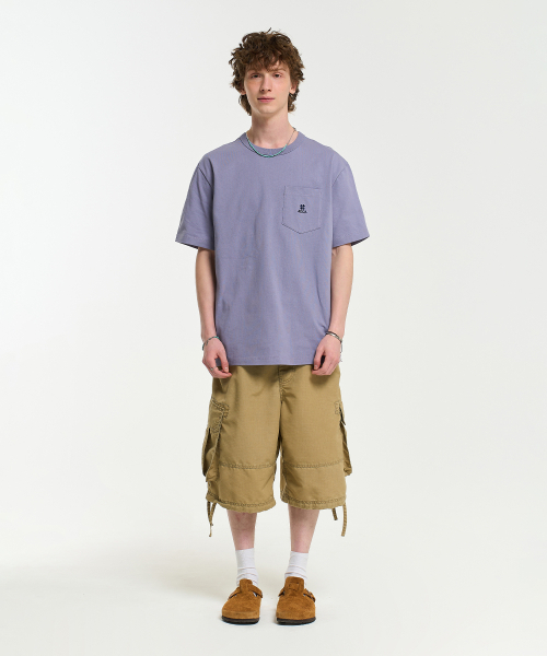 AECA(エイカ)の「EVERYDAY AECA CLOVER POCKET TEE-PURPLE(Tシャツ/カットソー・レディース・その他・M/L/XL)」の5枚目の写真