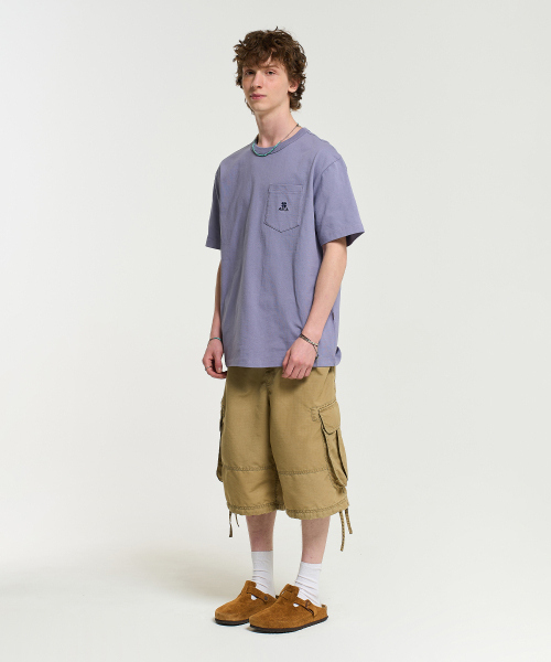 AECA(エイカ)の「EVERYDAY AECA CLOVER POCKET TEE-PURPLE(Tシャツ/カットソー・レディース・その他・M/L/XL)」の6枚目の写真