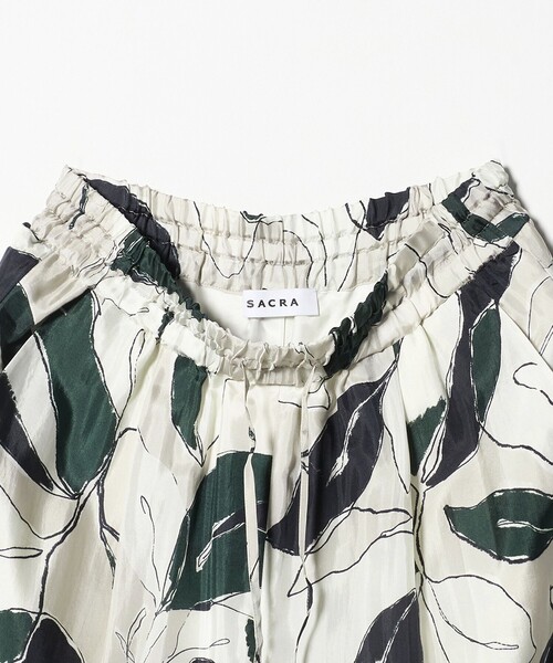SACRA（サクラ）の「＜SACRA＞リーブス プリント パンツ（その他パンツ・レディース・ケリーグリーン・38/36）」の6枚目の写真