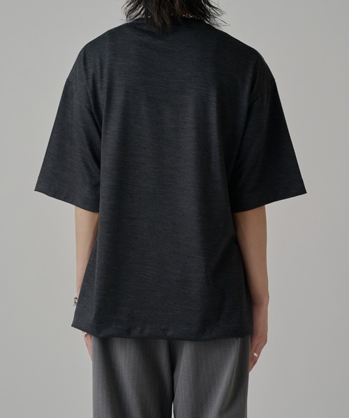 Lui's（ルイス）の「ウールプレーティングルーズフィットTシャツ（Tシャツ/カットソー・メンズ・チャコールグレー/ライトグレー/ブラウン/ブラック・S/M）」の18枚目の写真
