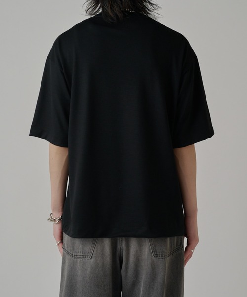 Lui's（ルイス）の「ウールプレーティングルーズフィットTシャツ（Tシャツ/カットソー・メンズ・チャコールグレー/ライトグレー/ブラウン/ブラック・S/M）」の12枚目の写真