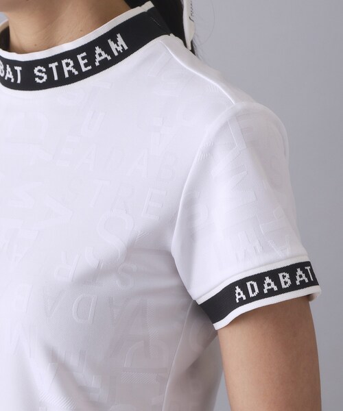 ADABAT STREAM(アダバットストリーム)の「3DロゴジャカードモックT(Tシャツ/カットソー・レディース・ホワイト系4/ブラック系3・42/38/40/36)」の13枚目の写真