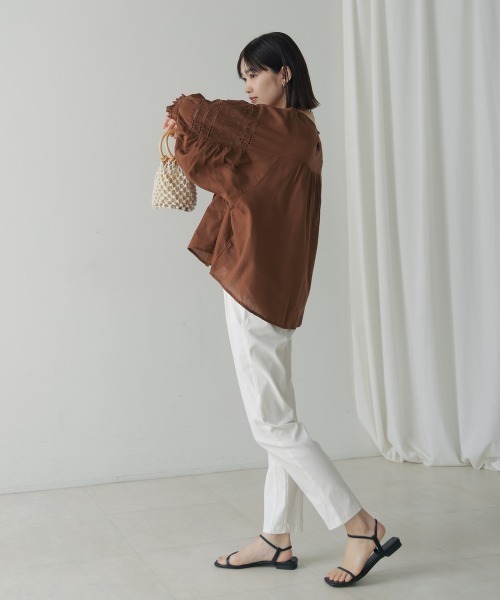 Bou Jeloud(ブージュルード)の「モスコットンエンブロイダリーブラウス(シャツ/ブラウス・レディース・ブラック/イエロー/ブラウン・MEDIUM)」の21枚目の写真