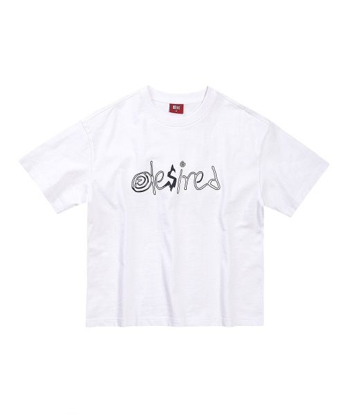 DESIRED(デシレッド)の「フロントグラフィッククロップ半袖Tシャツ-FBSK5805D01(Tシャツ/カットソー・メンズ・ホワイト・MEDIUM/LARGE/X-LARGE)」の6枚目の写真
