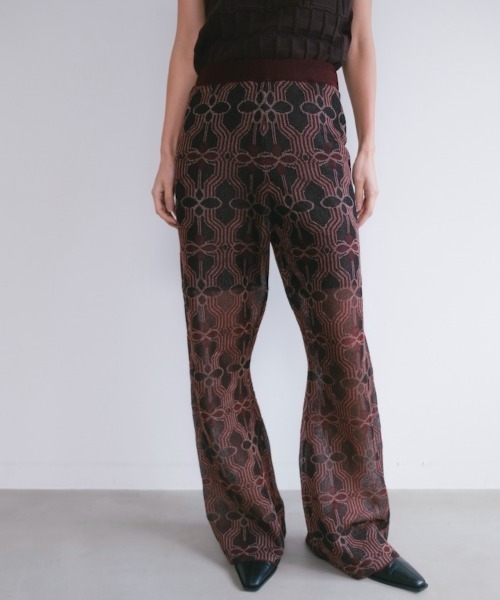 Ruh Dhan(ルーダン)の「Flower Geometry Pants(その他パンツ・レディース・ボルドー/オレンジ/グレー・FREE)」の2枚目の写真