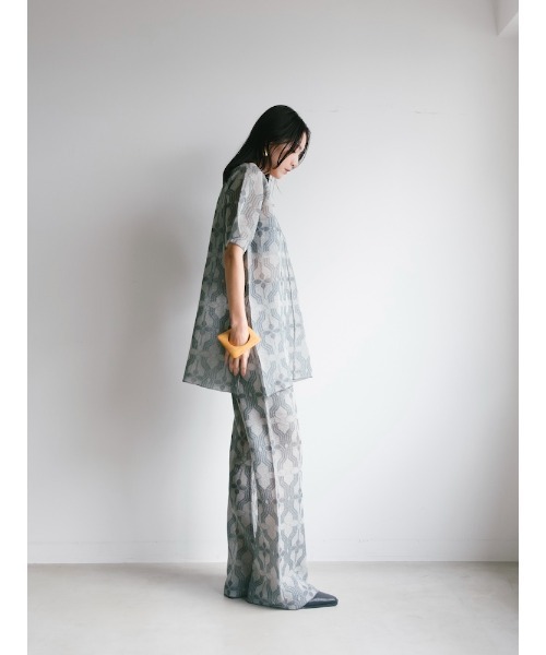 Ruh Dhan(ルーダン)の「Flower Geometry Pants(その他パンツ・レディース・ボルドー/オレンジ/グレー・FREE)」の5枚目の写真