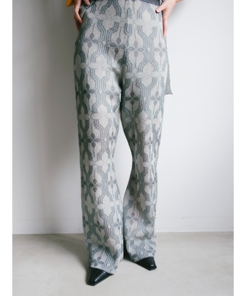 Ruh Dhan(ルーダン)の「Flower Geometry Pants(その他パンツ・レディース・ボルドー/オレンジ/グレー・FREE)」の6枚目の写真