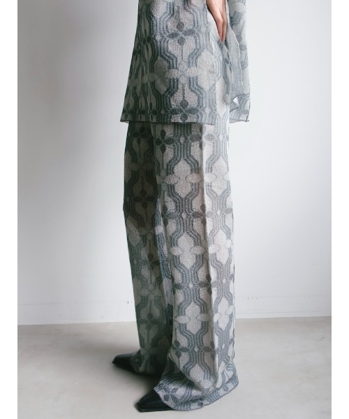 Ruh Dhan(ルーダン)の「Flower Geometry Pants(その他パンツ・レディース・ボルドー/オレンジ/グレー・FREE)」の7枚目の写真