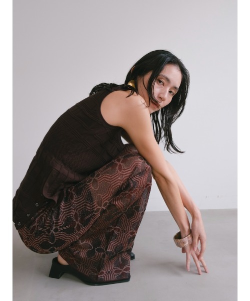 Ruh Dhan(ルーダン)の「Flower Geometry Pants(その他パンツ・レディース・ボルドー/オレンジ/グレー・FREE)」の17枚目の写真