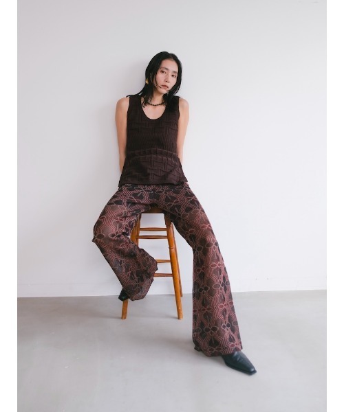 Ruh Dhan(ルーダン)の「Flower Geometry Pants(その他パンツ・レディース・ボルドー/オレンジ/グレー・FREE)」の18枚目の写真