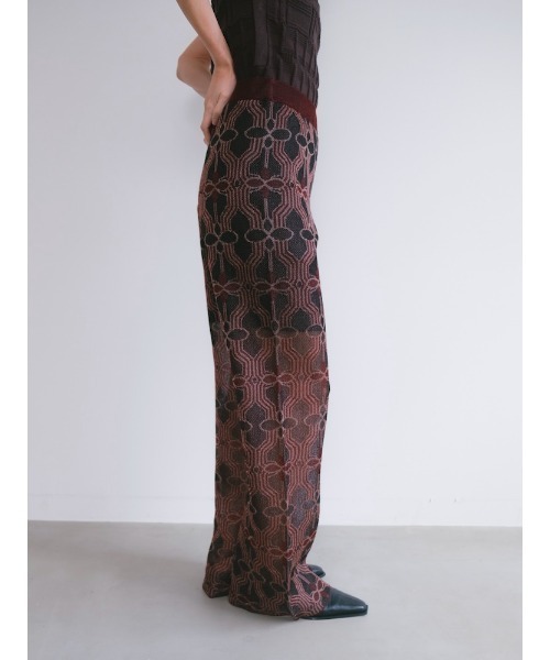 Ruh Dhan(ルーダン)の「Flower Geometry Pants(その他パンツ・レディース・ボルドー/オレンジ/グレー・FREE)」の22枚目の写真
