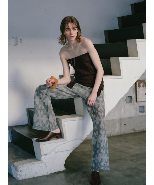 Ruh Dhan(ルーダン)の「Flower Geometry Pants(その他パンツ・レディース・ボルドー/オレンジ/グレー・FREE)」の12枚目の写真