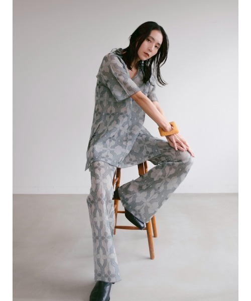 Ruh Dhan(ルーダン)の「Flower Geometry Pants(その他パンツ・レディース・ボルドー/オレンジ/グレー・FREE)」の9枚目の写真