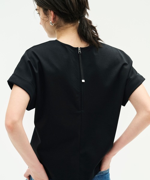 N.O.R.C(ノーク)の「バックジップTシャツ【CLEAN MOTION】(Tシャツ/カットソー・レディース・ブラック/ホワイト・フリー)」の3枚目の写真