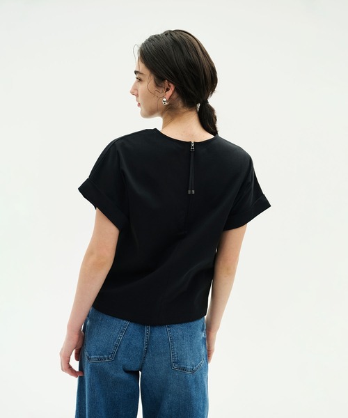 N.O.R.C(ノーク)の「バックジップTシャツ【CLEAN MOTION】(Tシャツ/カットソー・レディース・ブラック/ホワイト・フリー)」の4枚目の写真