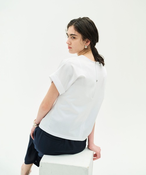 N.O.R.C(ノーク)の「バックジップTシャツ【CLEAN MOTION】(Tシャツ/カットソー・レディース・ブラック/ホワイト・フリー)」の12枚目の写真