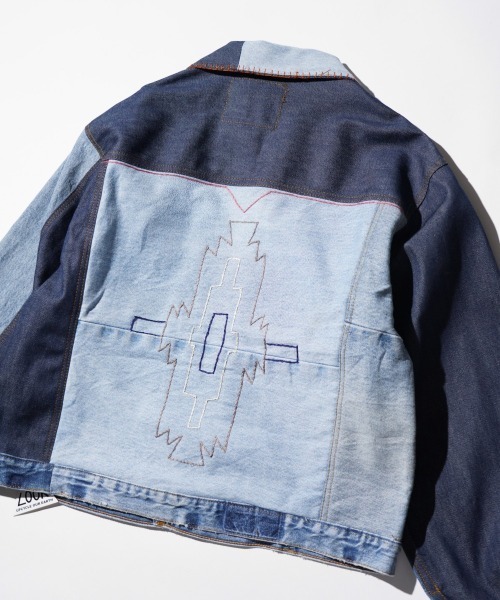THRIFTY LOOK / スリフティールック EMBROIDERY LEVIS PLEATS JACKET