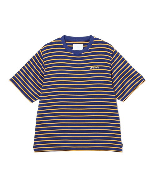 Whimsy(ウィムジー)の「WHIMSY SOCKS / RAYON BORDER TEE(Tシャツ/カットソー・メンズ・ブラック/ブルー・XL/L/M)」の2枚目の写真