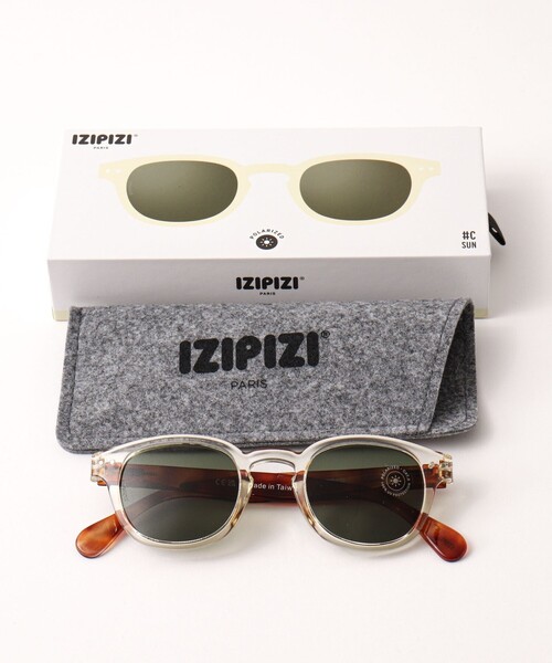 IZIPIZI(イジピジ)の「【IZIPIZI/イジピジ】SUN POLARIZED#C Retro square(サングラス・メンズ・ブラック/ダークブラウン/イエロー・FREE)」の17枚目の写真