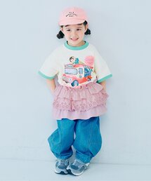 p.premier（ピードットプルミエ）の「レイヤードスカートにもなるマルチWAYフリルキャミ リンク（キャミソール）」